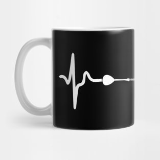 I Love Darts - Lifeline Heartbeat T-Shirt Mug